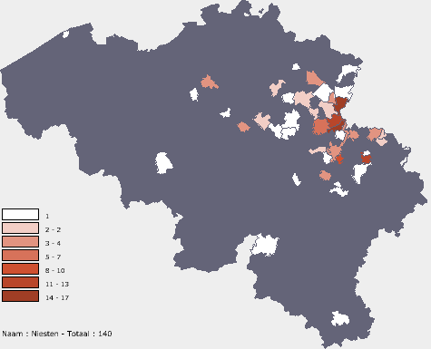 Niesten in Belgie